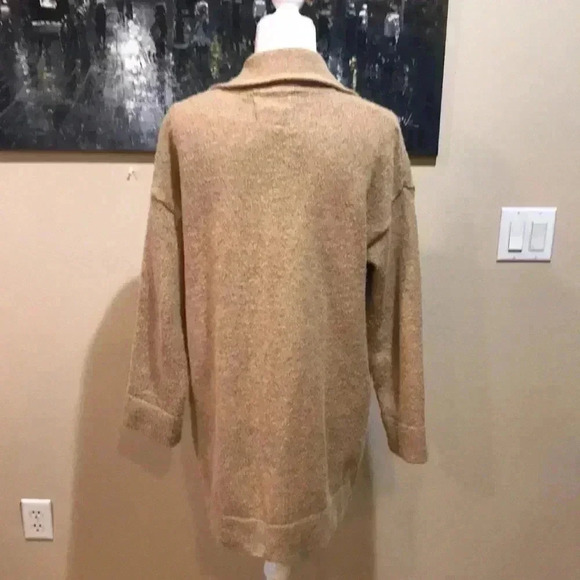 THREAD & SUPPLY Open Front Vita Jacket with Fold Down Collar &Two Side Pockets-S - Picture 2 of 7